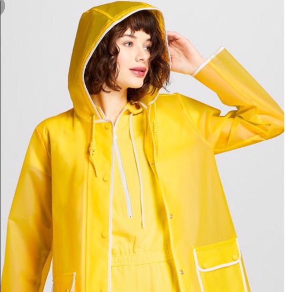 Hunter x target yellow rain coat